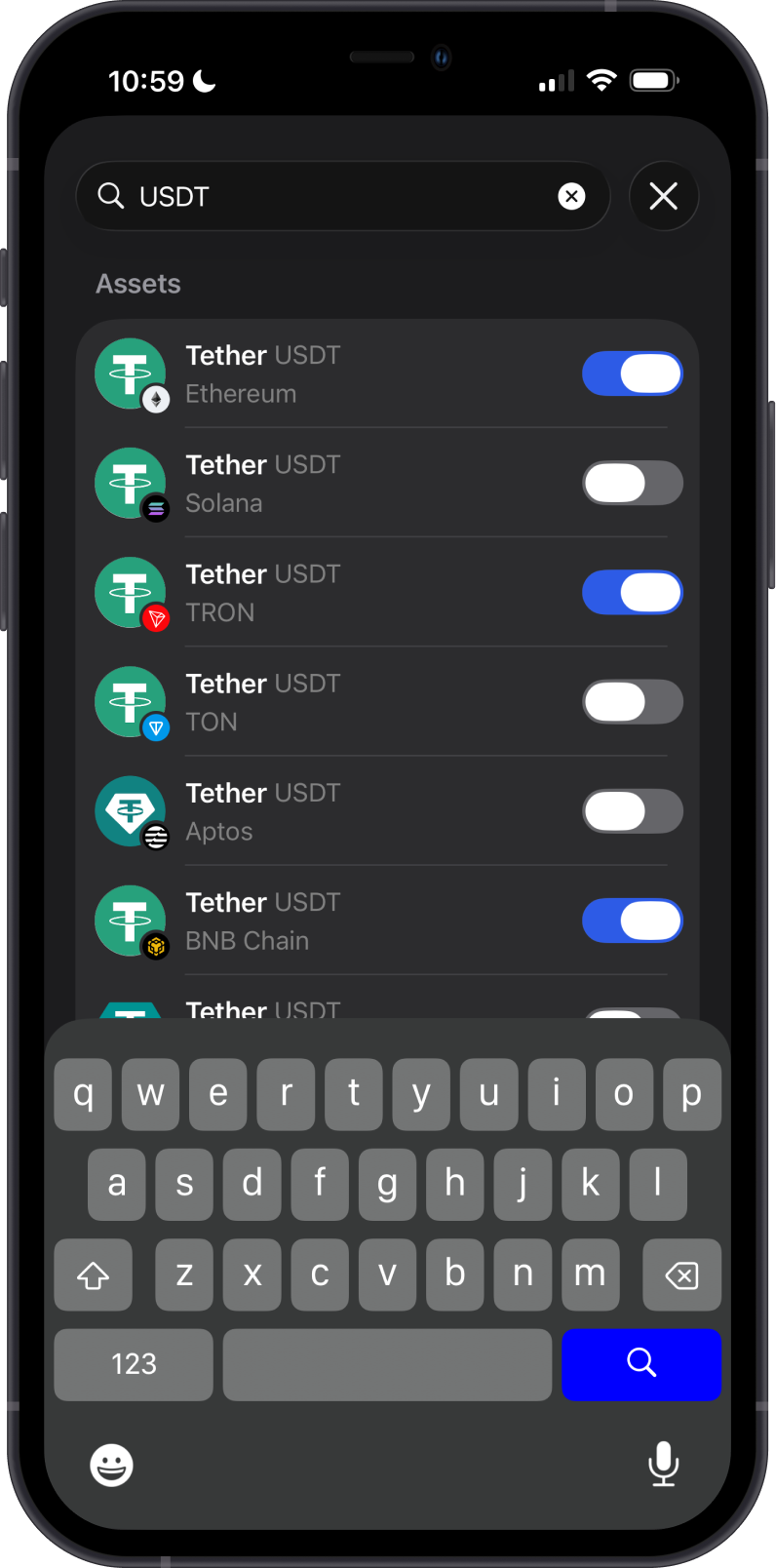 Enable Token via Toggle