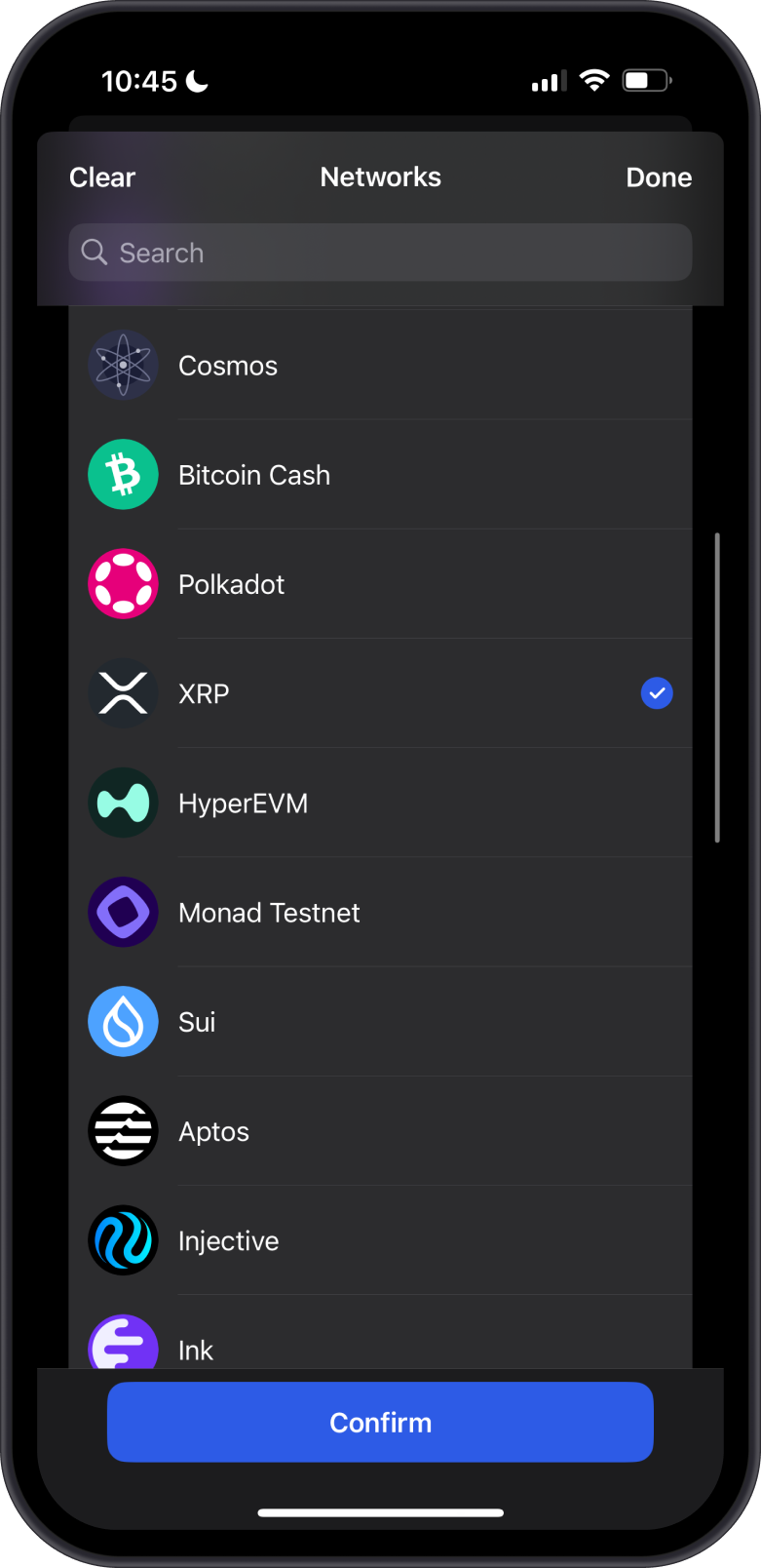 XRP Asset List