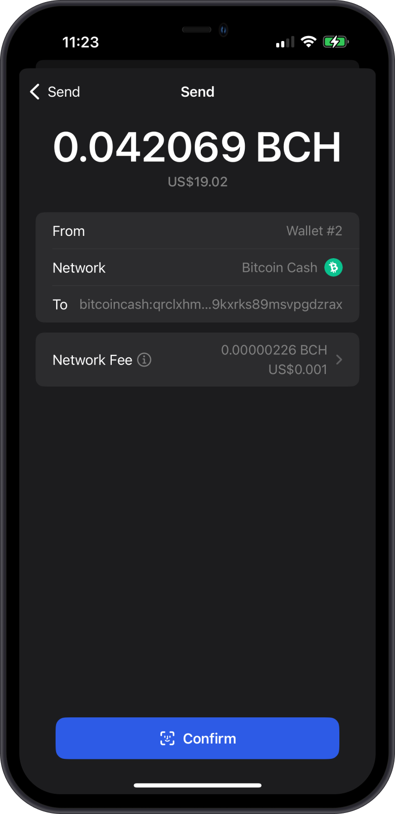 Bitcoin Cash Transaction Fees