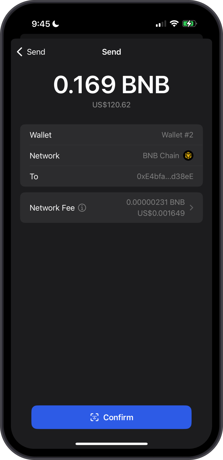 Ready to Send BNB