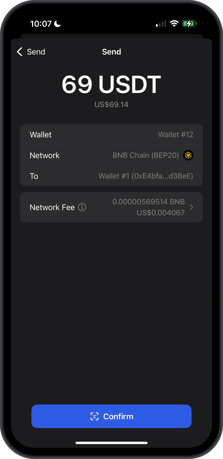 Ready to Send USDT