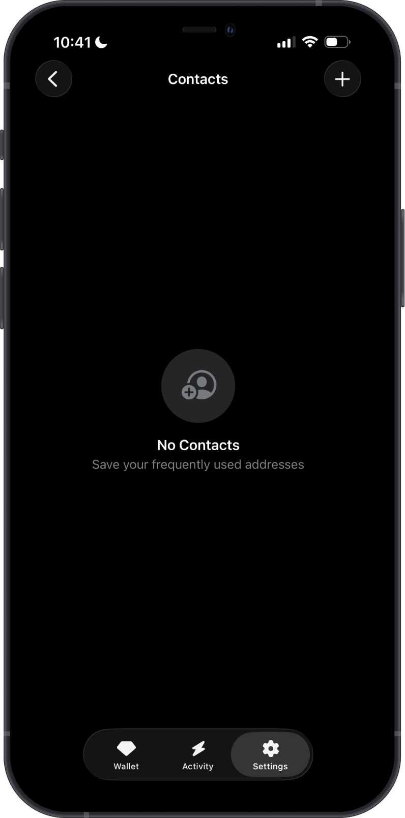 Start adding a new contact