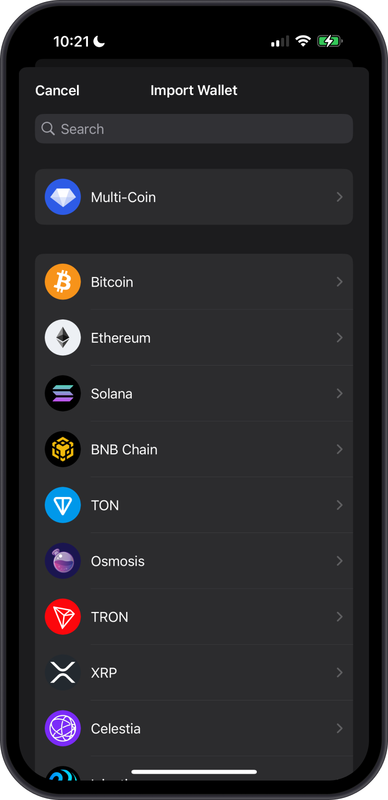 Restore Wallet