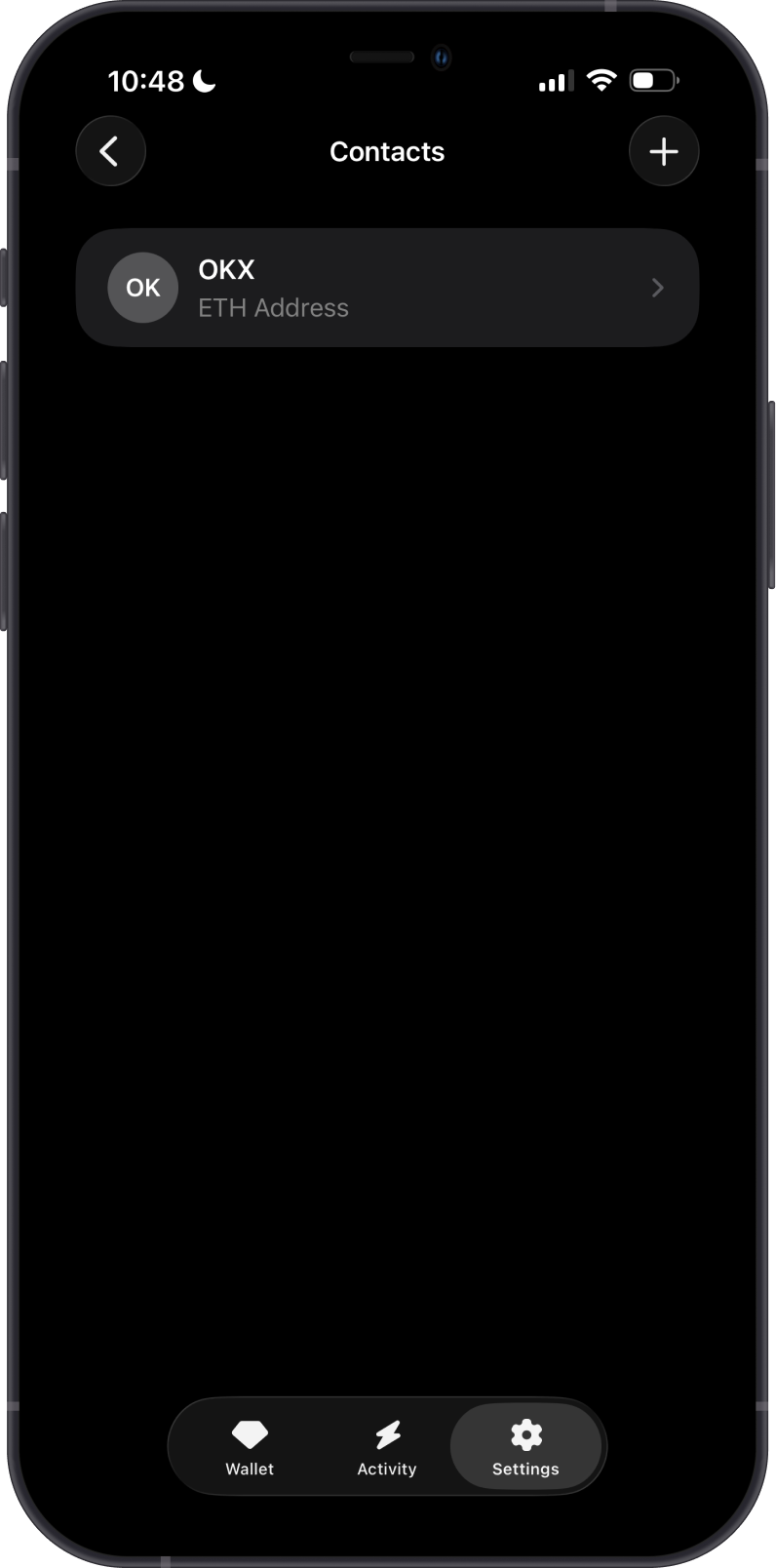 Confirm contact deletion