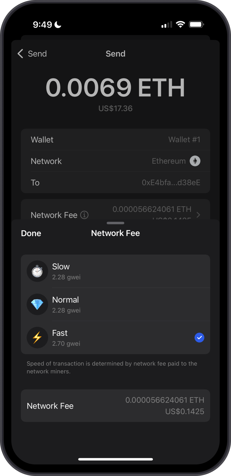 Set Network Fees
