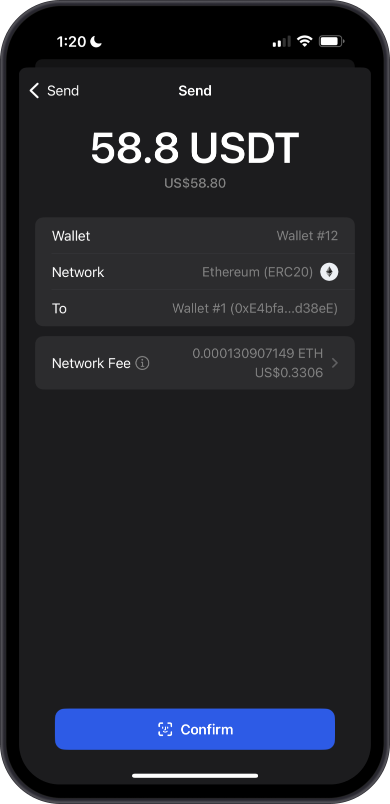 Ready to Send USDT