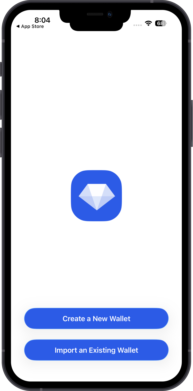 Initial Gem Wallet Screen
