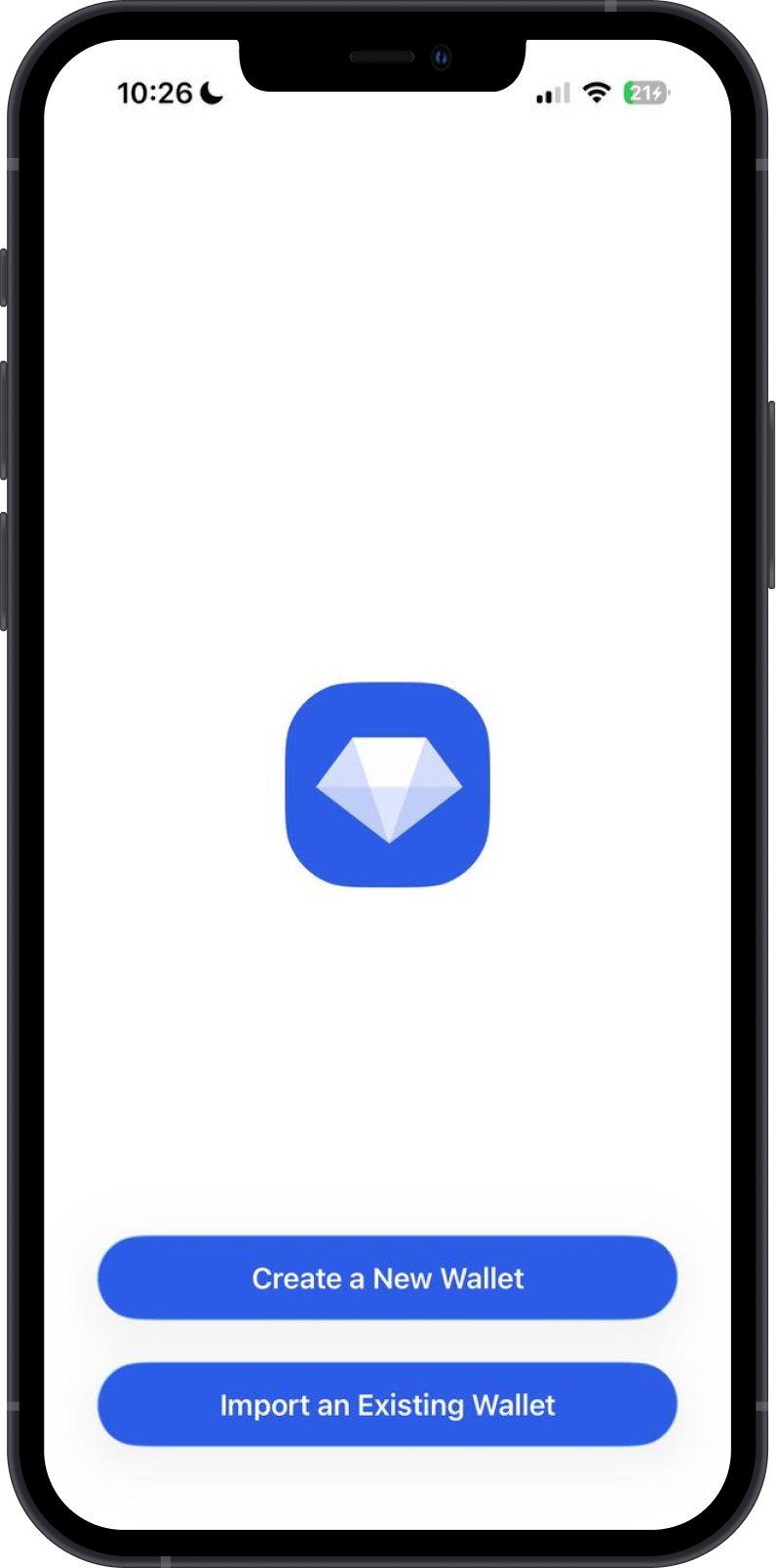 Initial Gem Wallet Screen