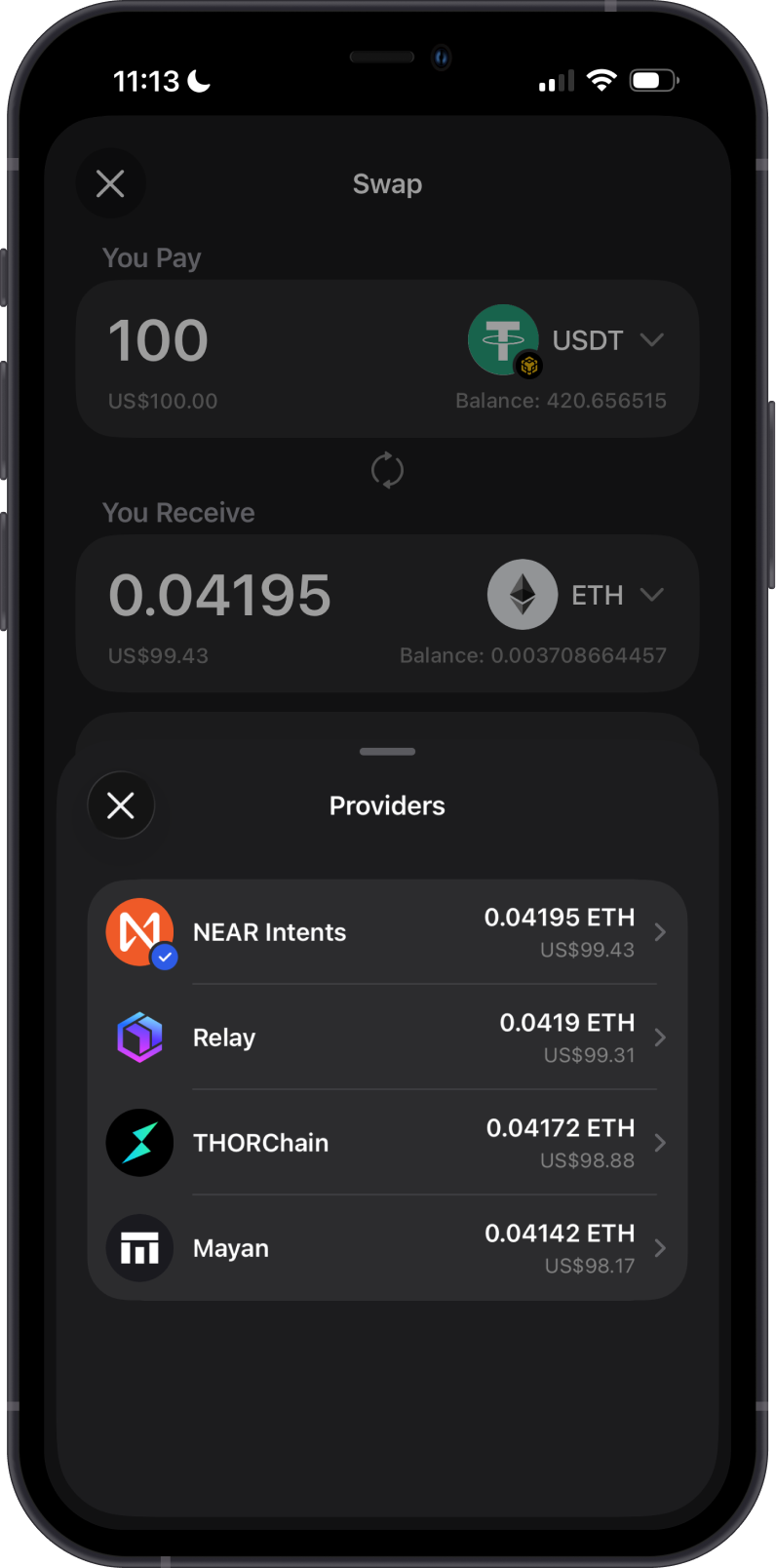 Cross-Chain Swap Providers