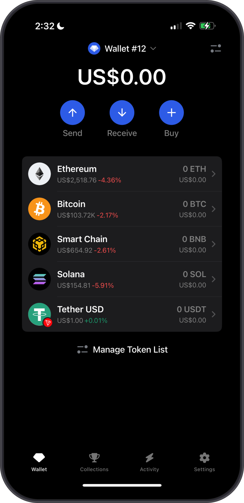 Added USDT TRC20