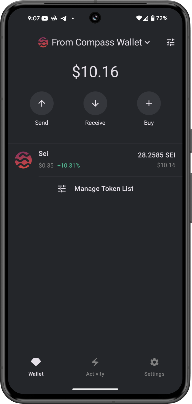 Successfully Migrated Compass Wallet to Gem Wallet