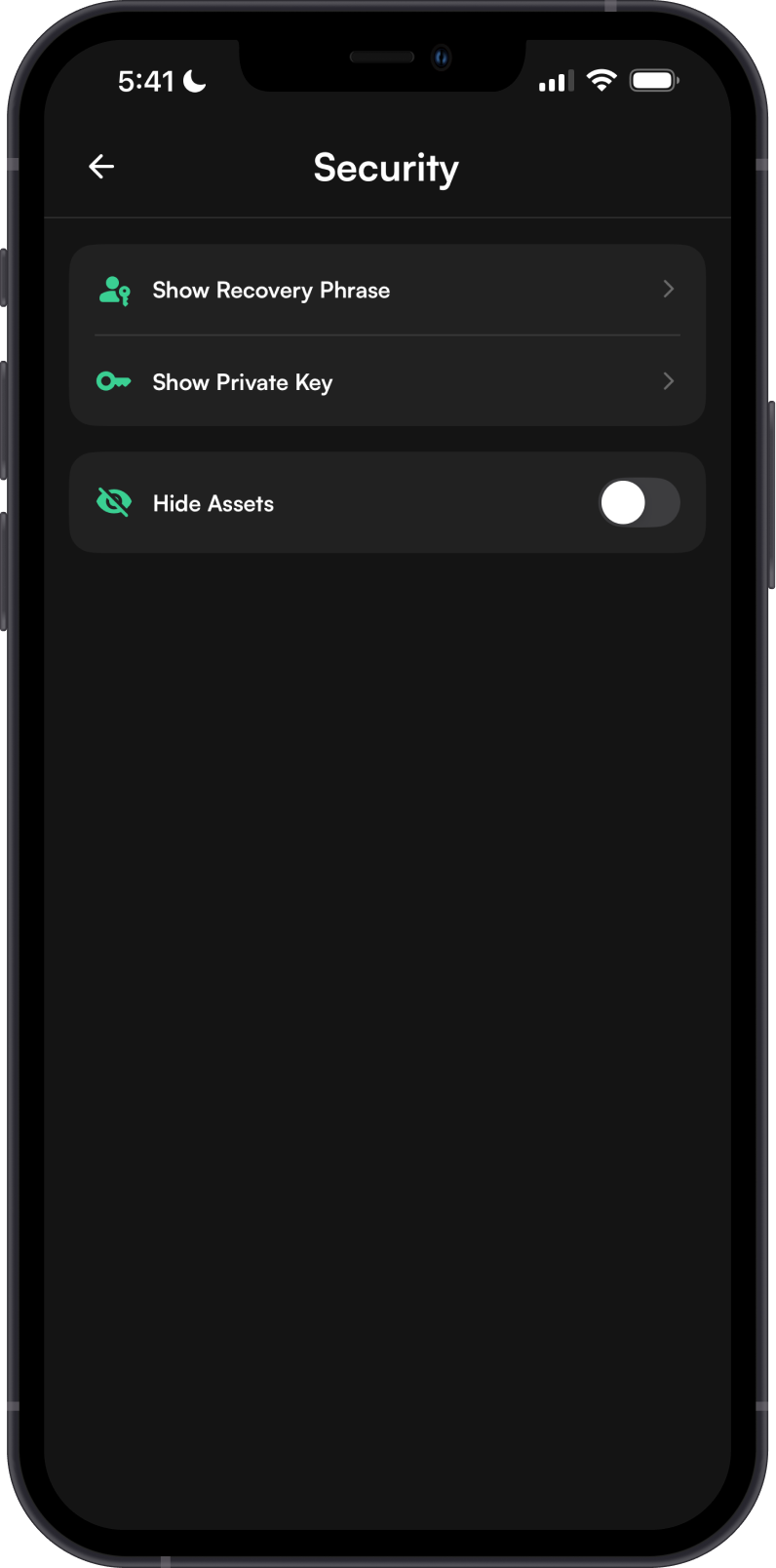 Get Private Key on Leap Wallet