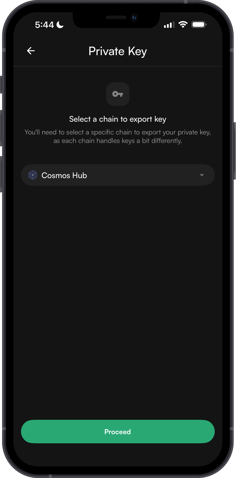 Secret Phrase on Leap Wallet