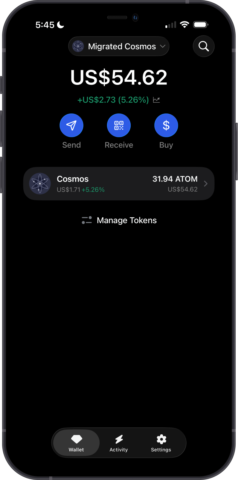 Successfully Migrated Leap Wallet to Gem Wallet