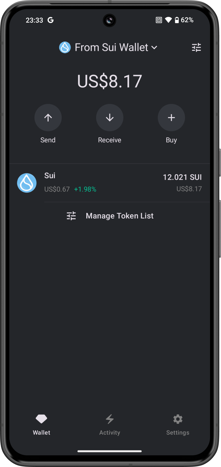 Successfully Migrated Sui Wallet to Gem Wallet