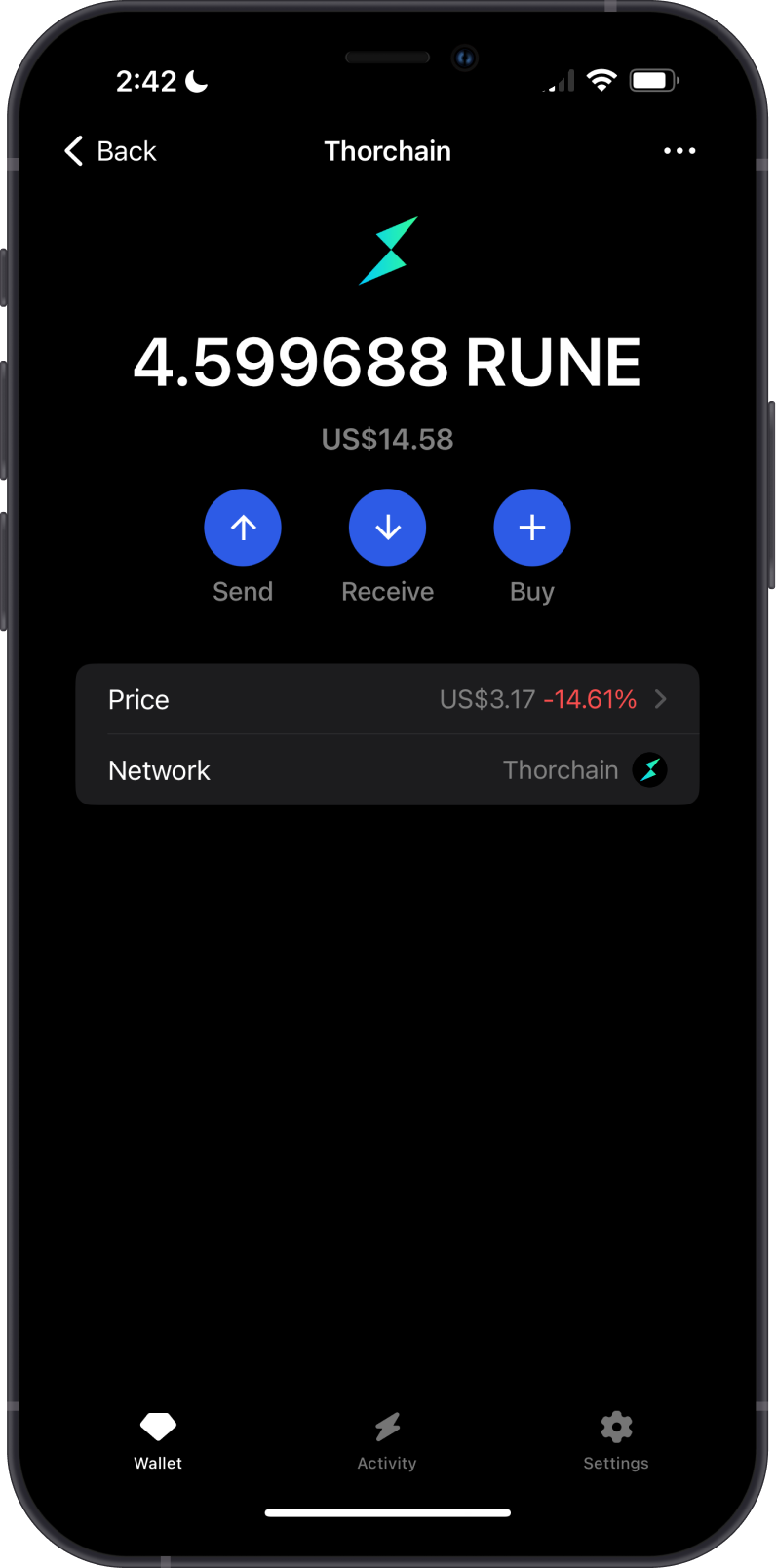 Successfully Migrated THORWallet to Gem Wallet