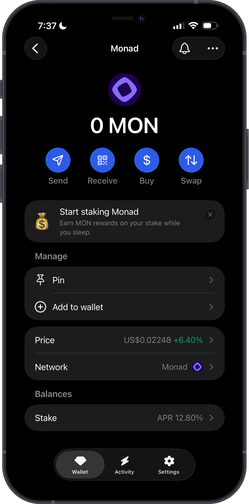 Add Monad Wallet