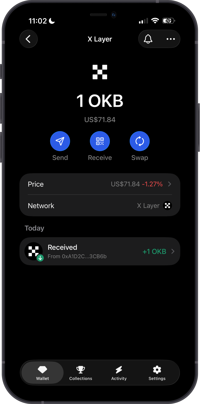 X Layer on Gem Wallet