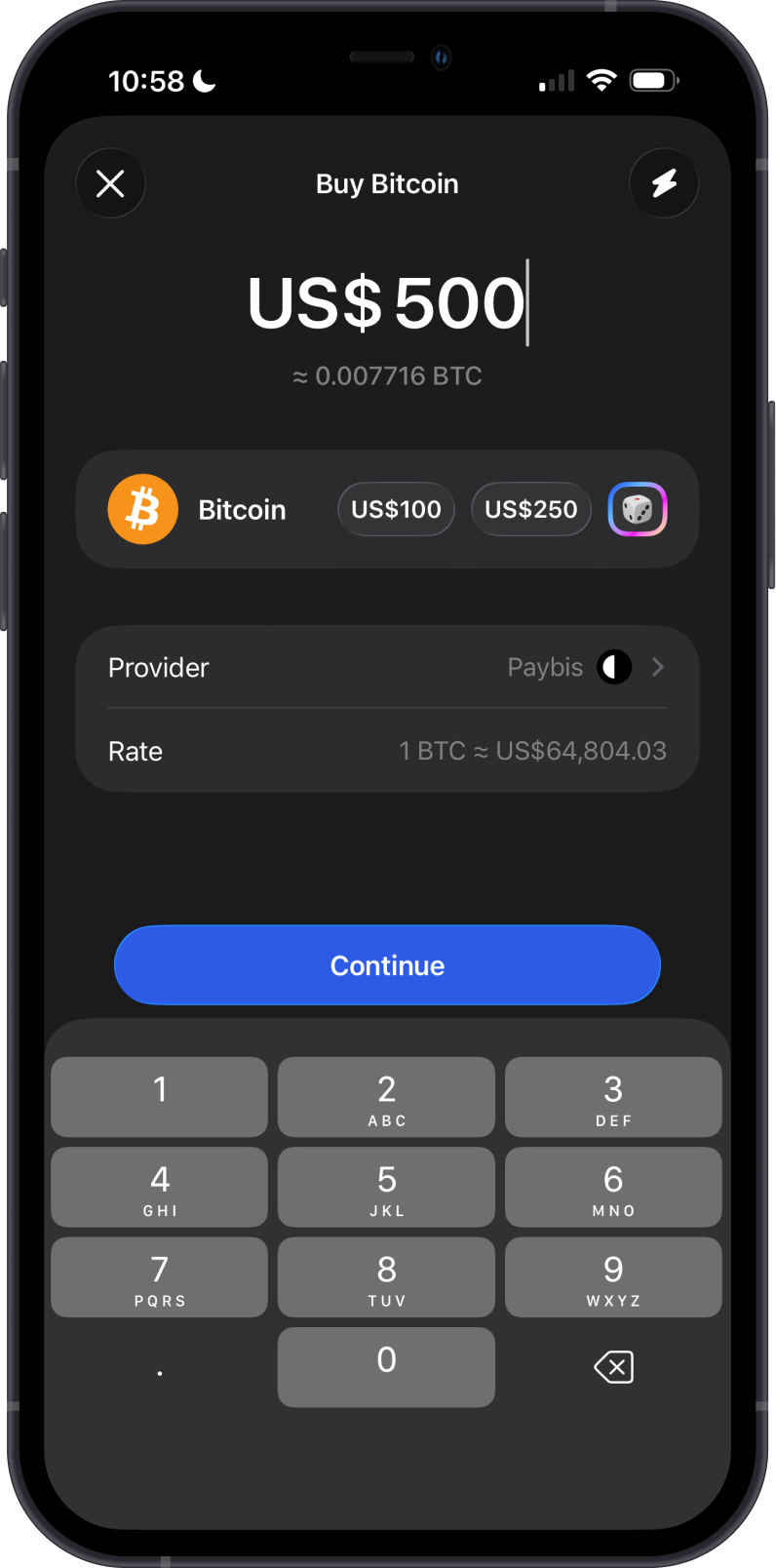 Buy Bitcoin on Paybis