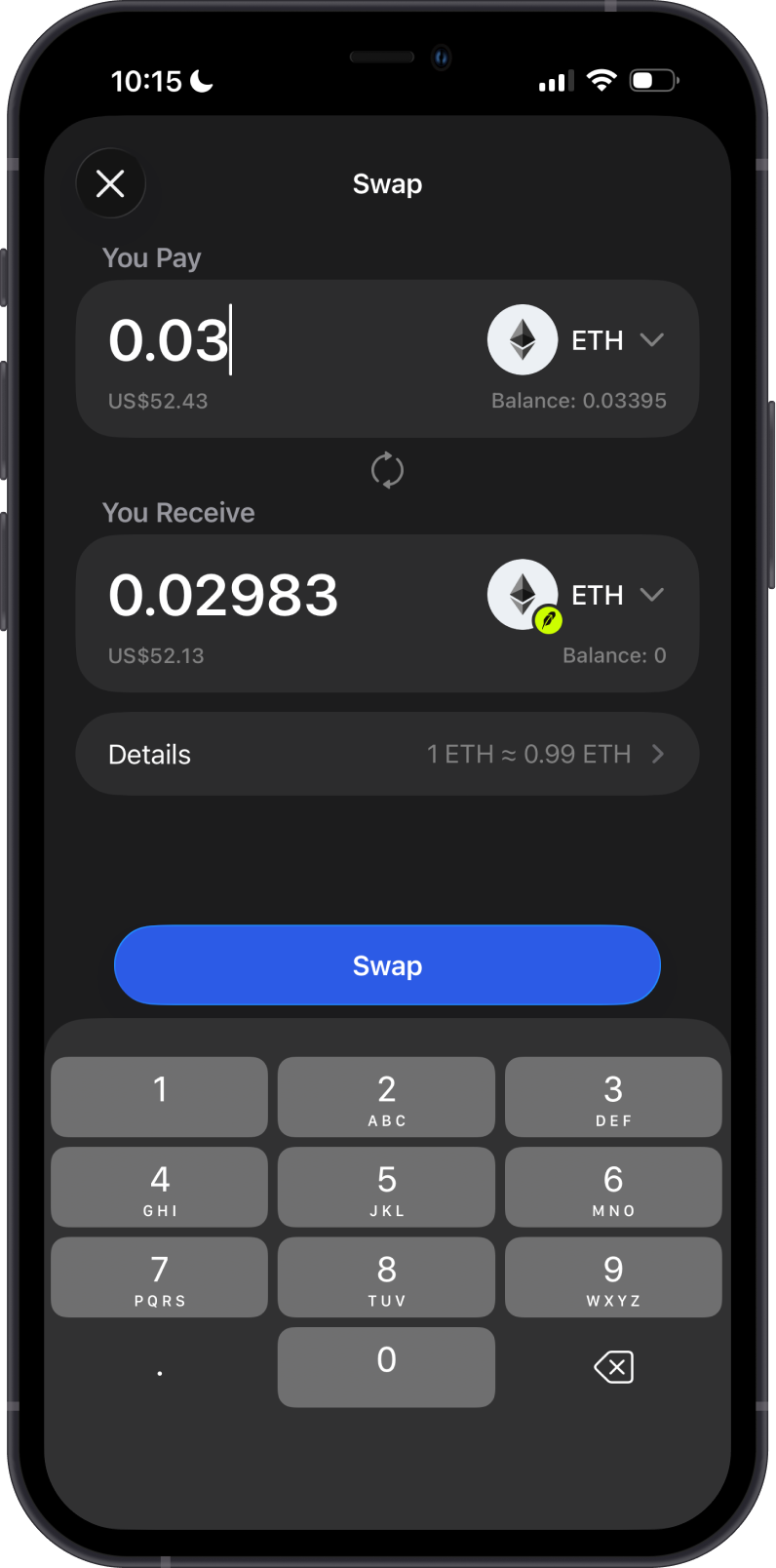 Cross-Chain Swap into Robinhood Chain on Gem Wallet