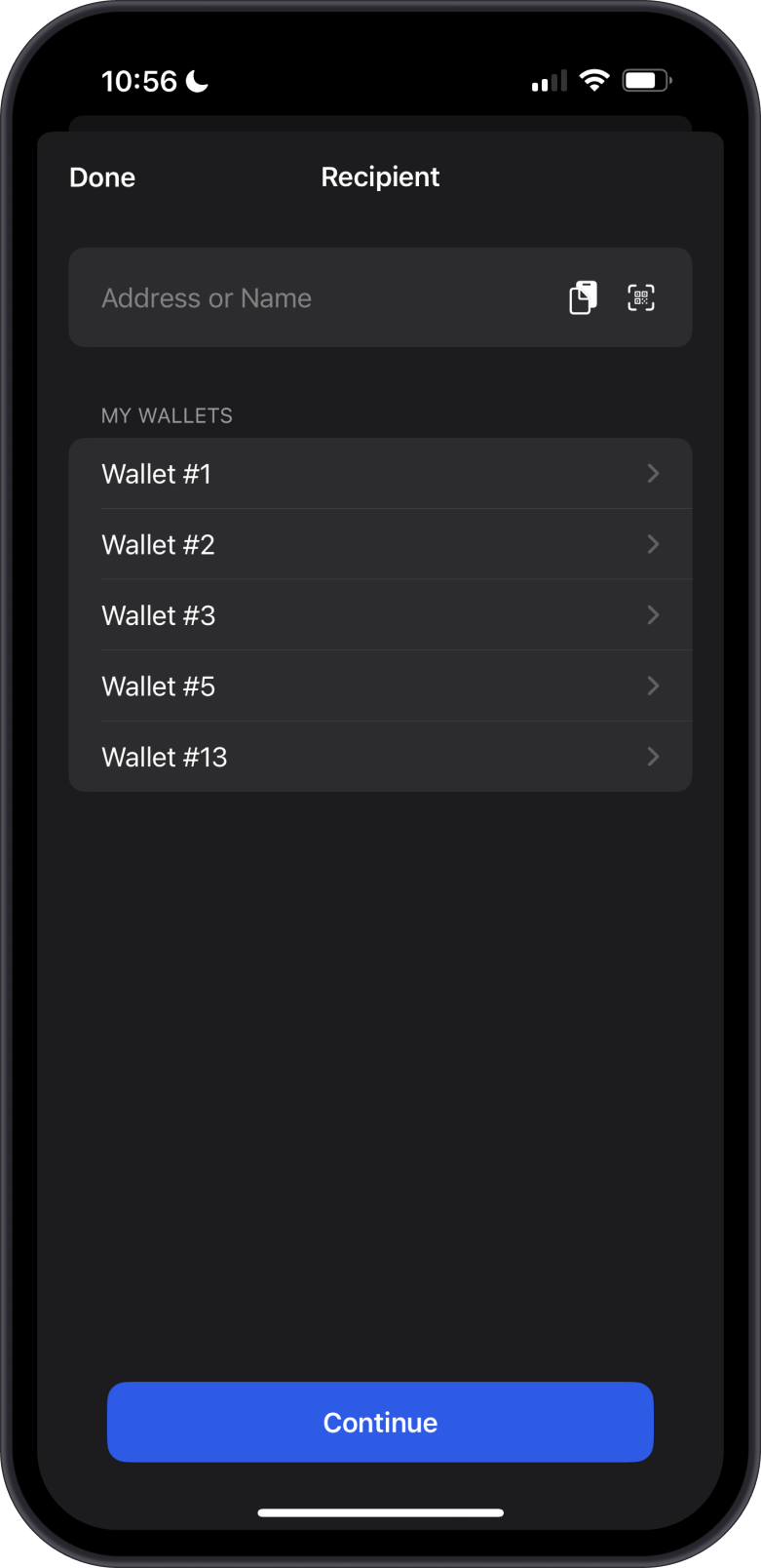 Hit Send on USDT Wallet