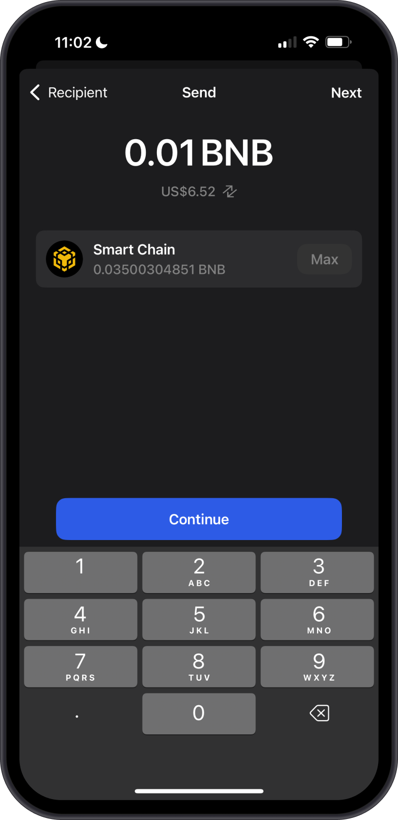 Send TRX