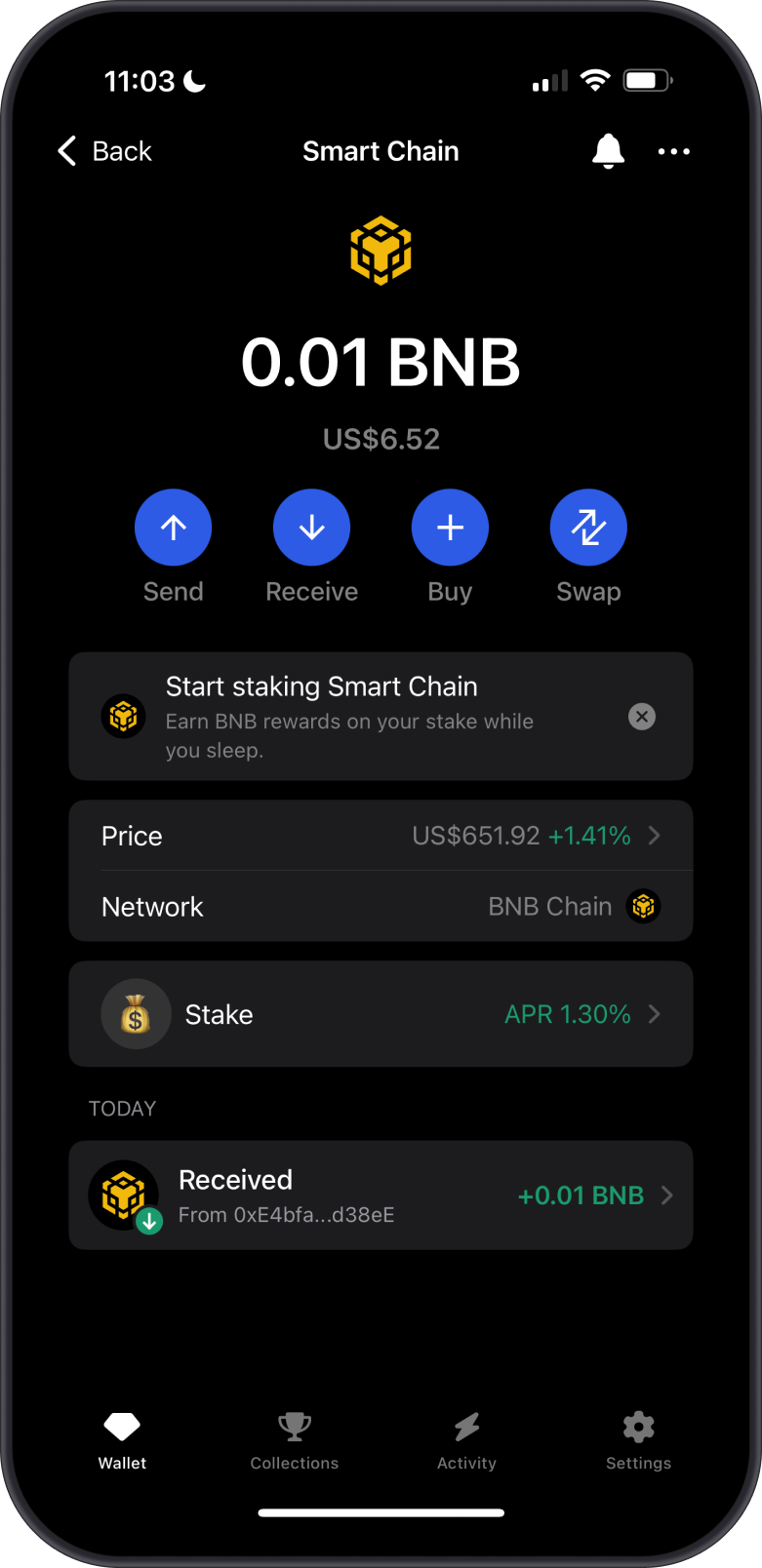 TRX Received