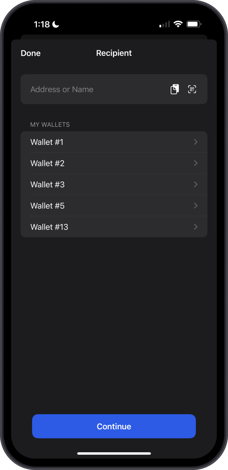 Hit Send on USDT Wallet