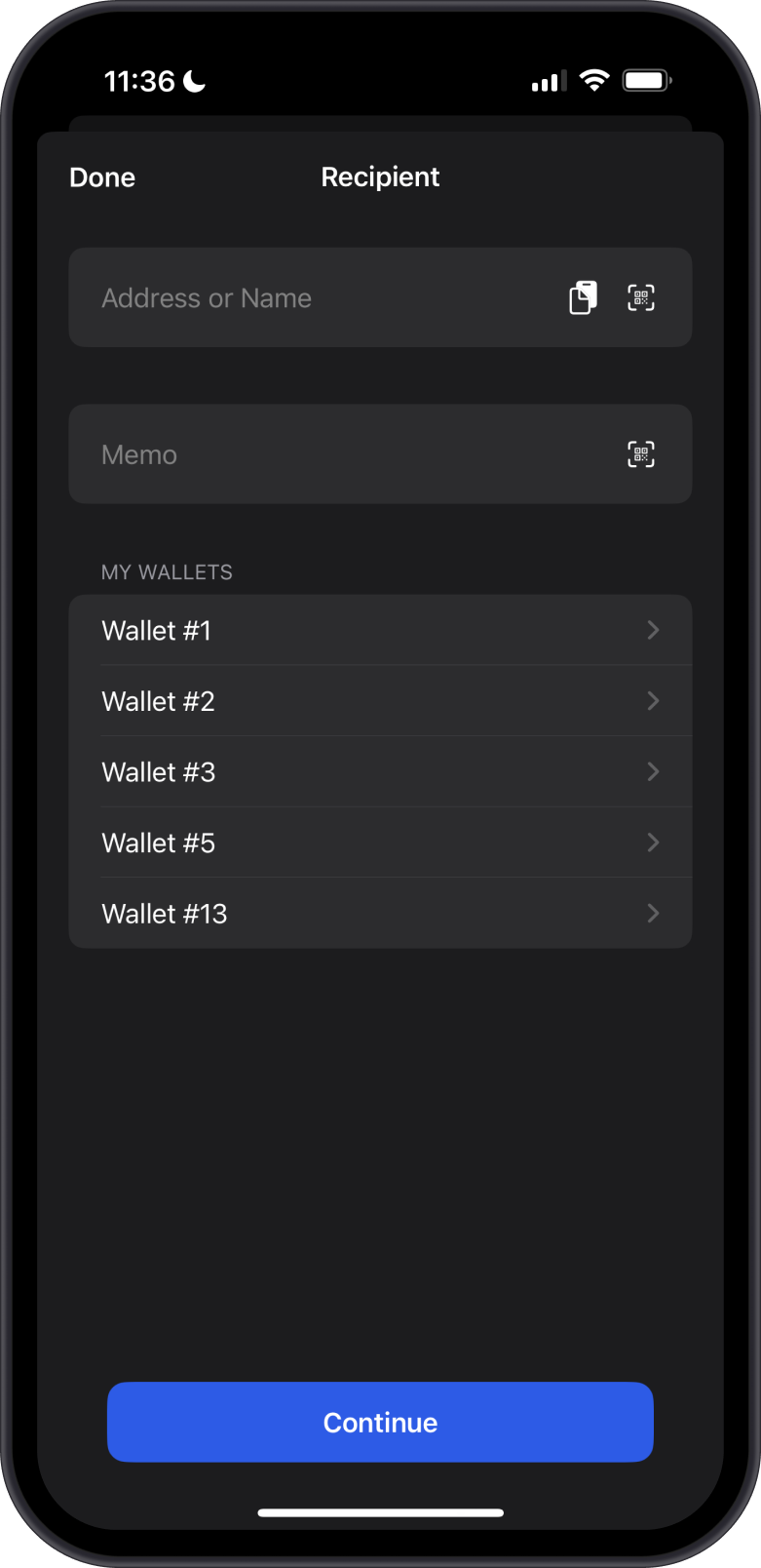 Hit Send on USDT-Jetton Wallet