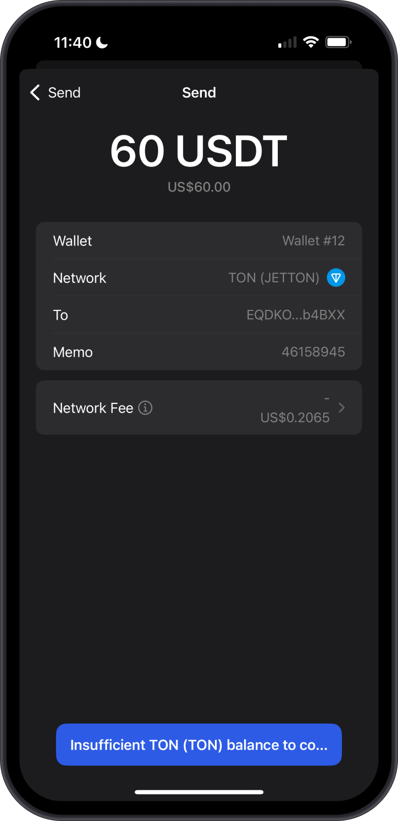 Initiate Send Transaction