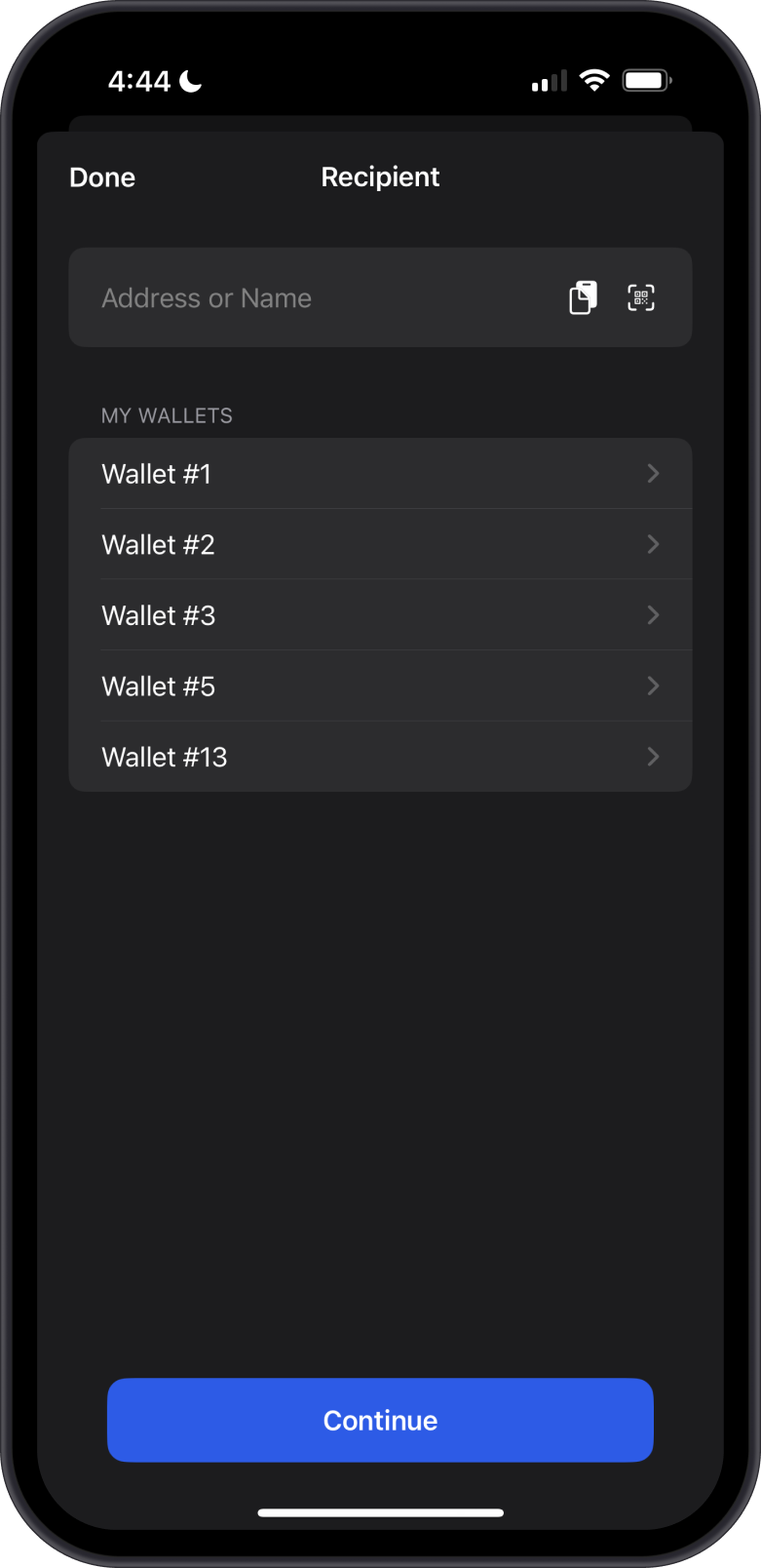 Hit Send on USDT Wallet