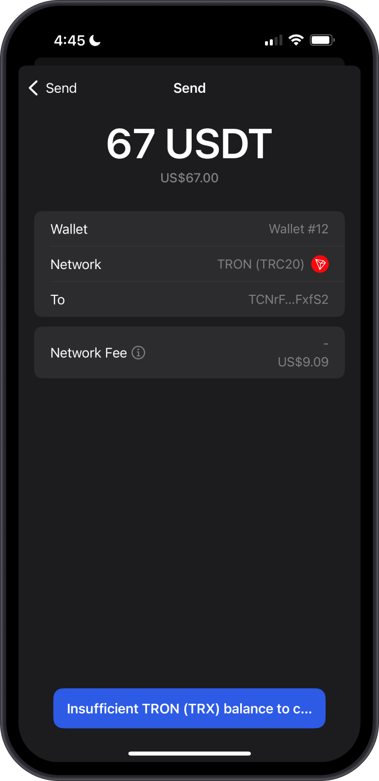 Initiate Send Transaction