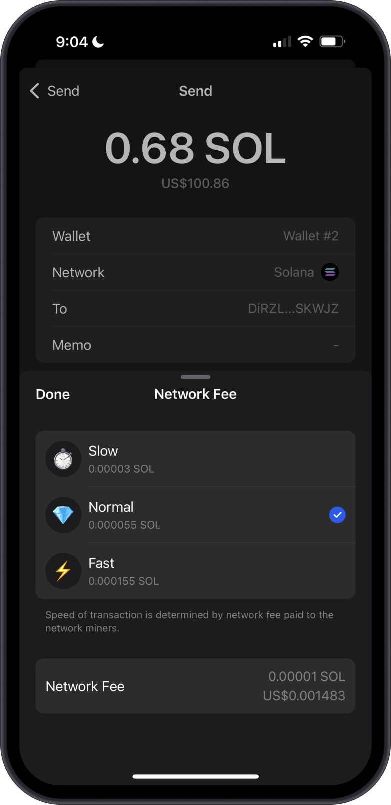 Set Network Fees