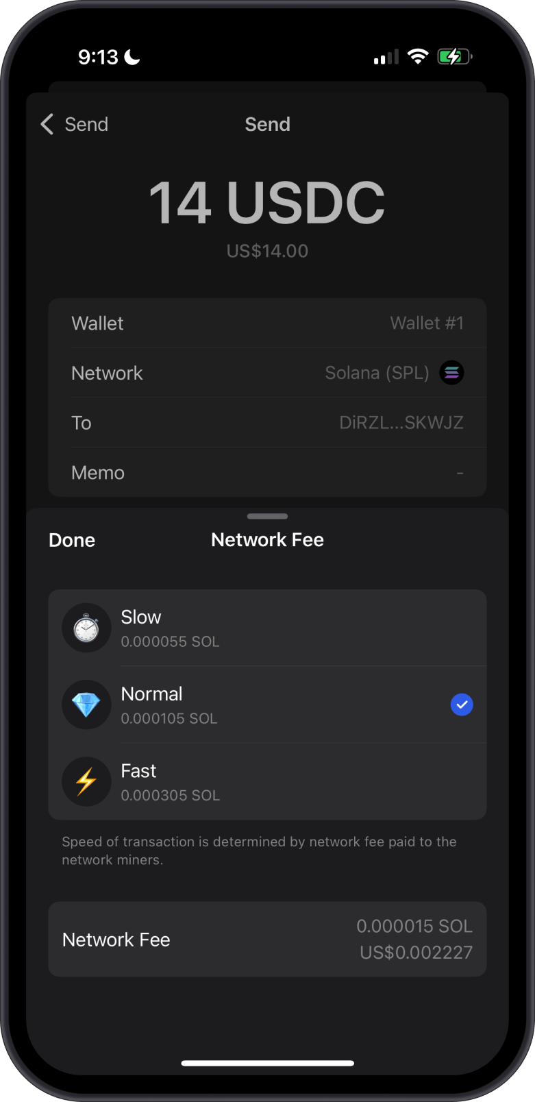 Set Network Fees