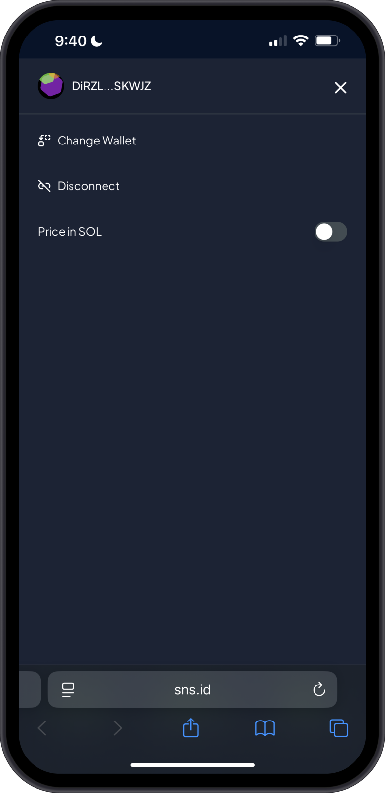 Connected to SNS