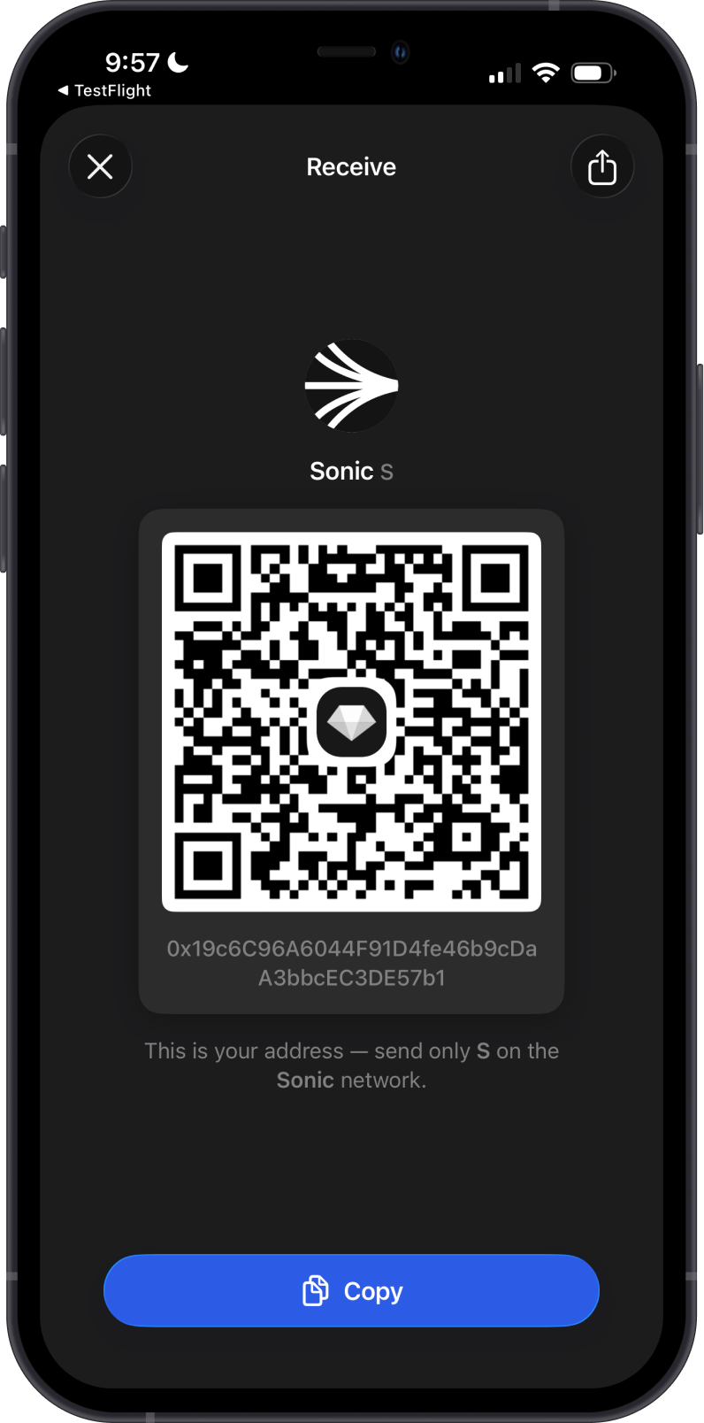 Enable Sonic on Gem Wallet