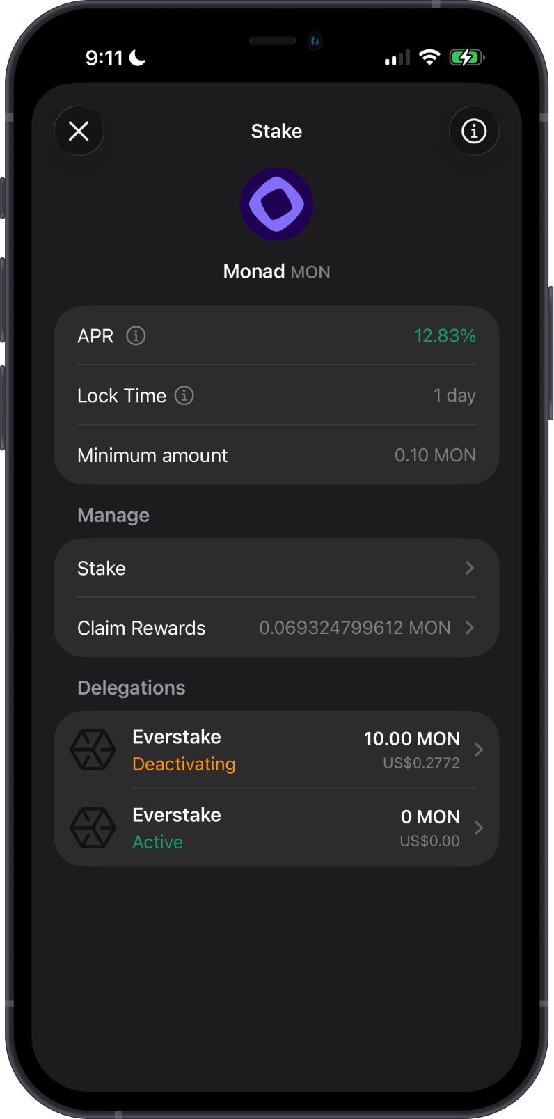 Monad Unstake Submitted