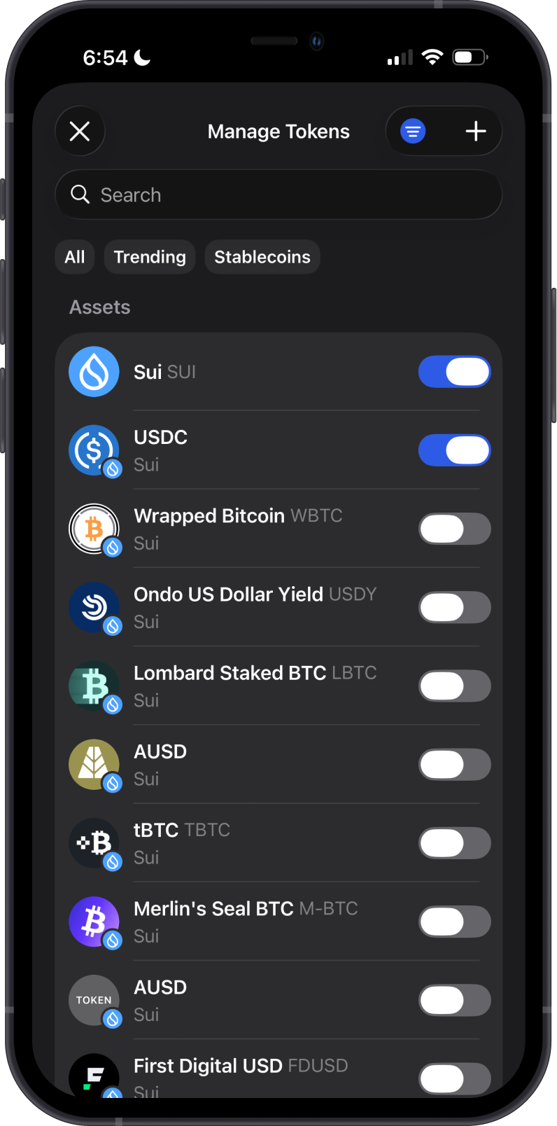 Buy SUI on Gem Wallet