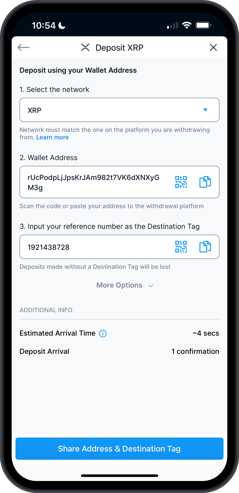 Crypto.Com XRP Deposit Needs Tag