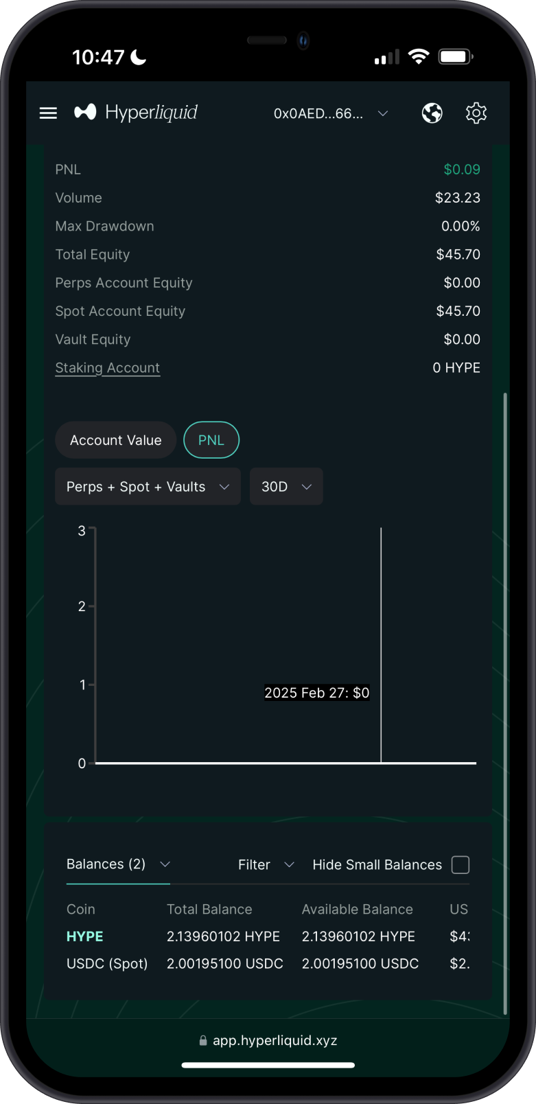 Check Portfolio Tab