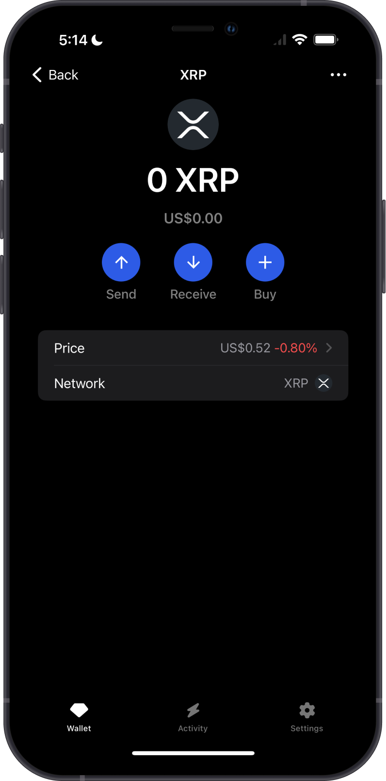 Before Sending XRP to XRP Wallet