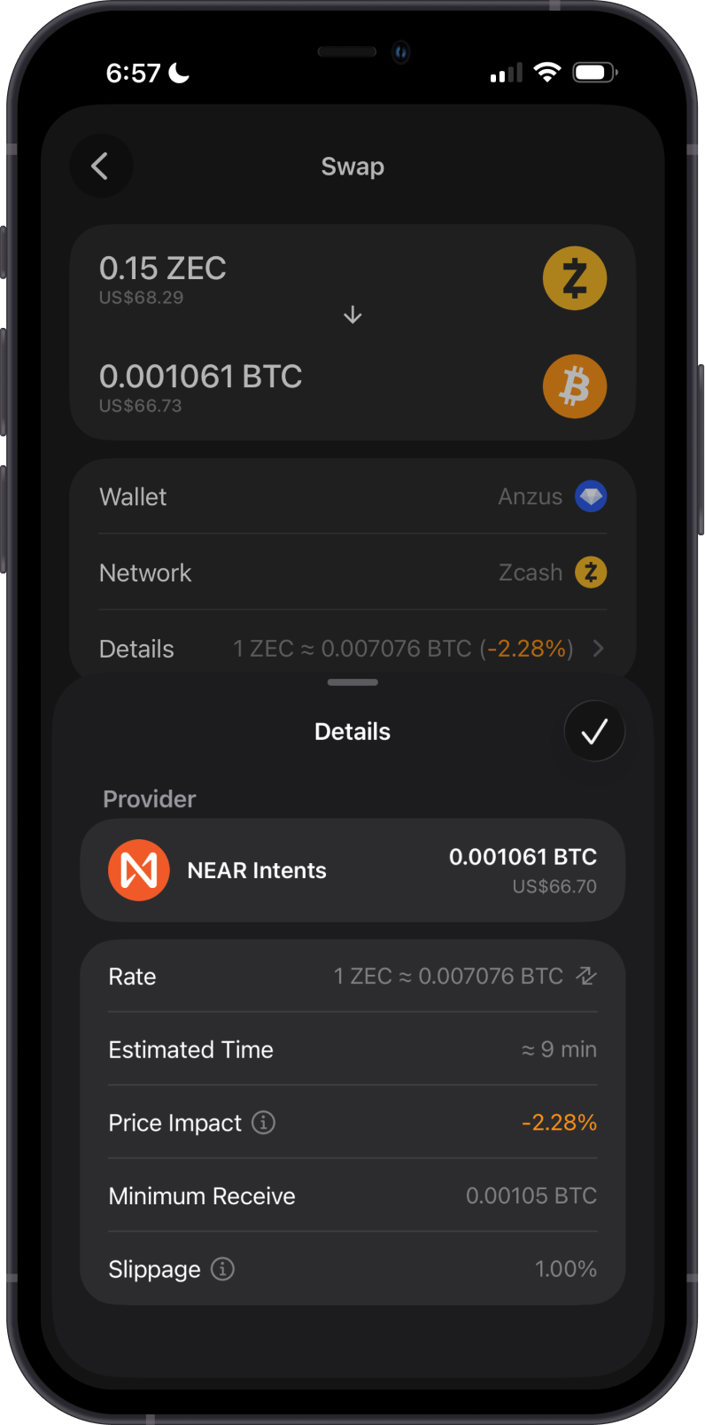 Review Zcash to Bitcoin Swap